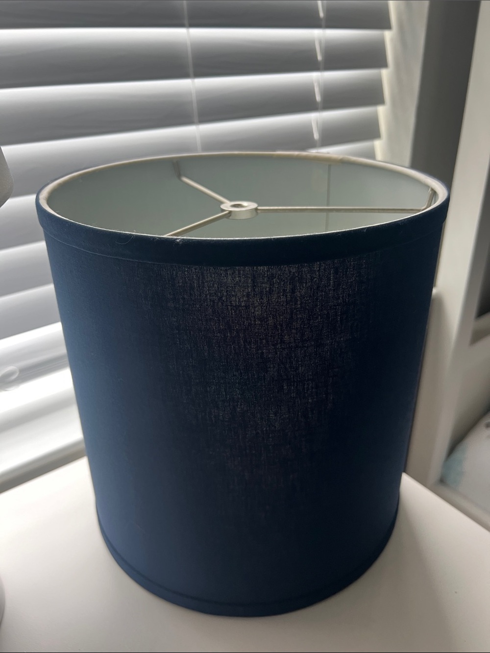Pottery Barn Teen Navy Drum Lamp Shade - Classic Fabric Finish